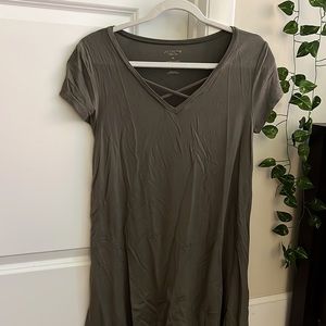 Olive Green T Shirt Dress